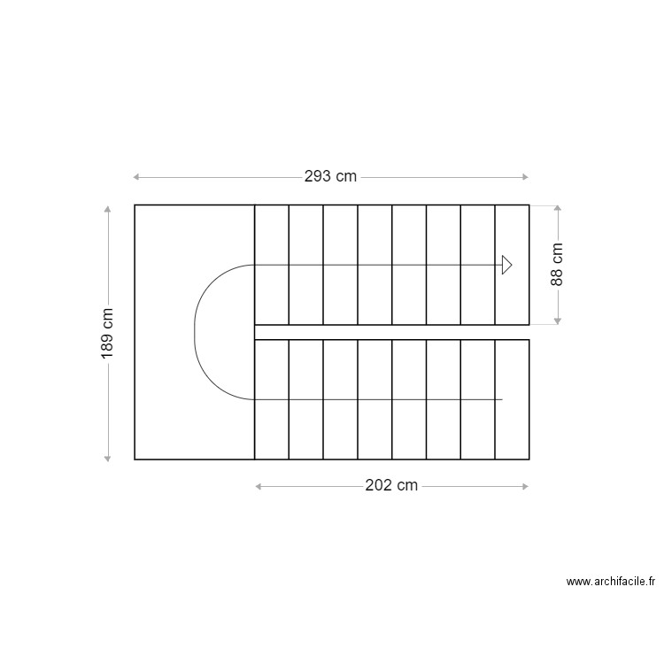 Legta escalier. Plan de 0 pièce et 0 m2