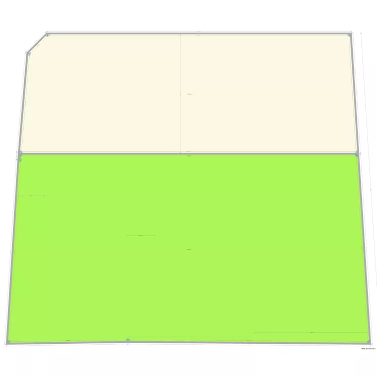 Trois parcelles Option 3 bis. Plan de 