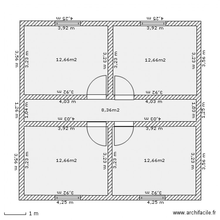 MAISON ETAGE. Plan de 0 pièce et 0 m2