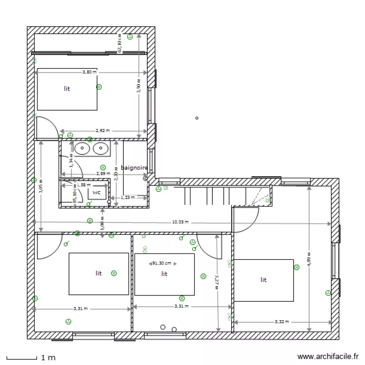 1 etage projet 2O16. Plan de 1 etage projet 2O16. Plan de