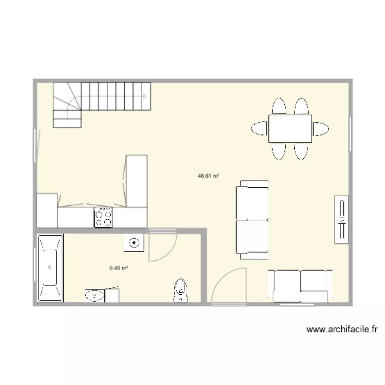 rdc st antoine. Plan de 
