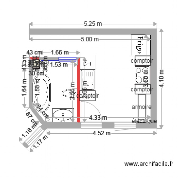 Option Facile. Plan de 0 pièce et 0 m2