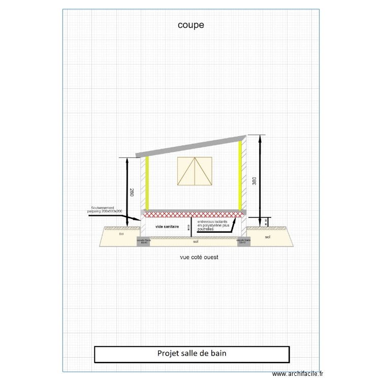 COUPE 1. Plan de 0 pièce et 0 m2