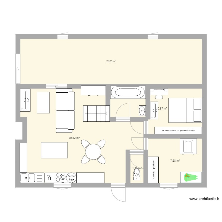 maison. Plan de 0 pièce et 0 m2