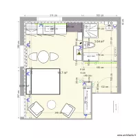 VR 9 Lausanne meubl&eacute; studio II fvariante lit III