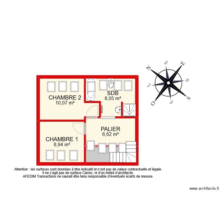 BI 6988 RDC. Plan de 15 pièces et 137 m2