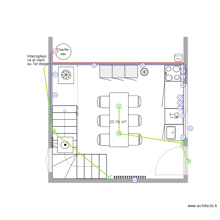 grange elec 2. Plan de 0 pièce et 0 m2