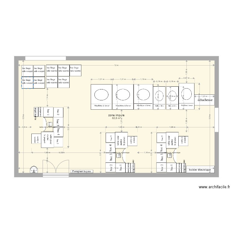 zone impure1. Plan de 0 pièce et 0 m2