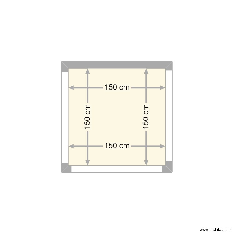 RABS Filling. Plan de 1 pièce et 2 m2