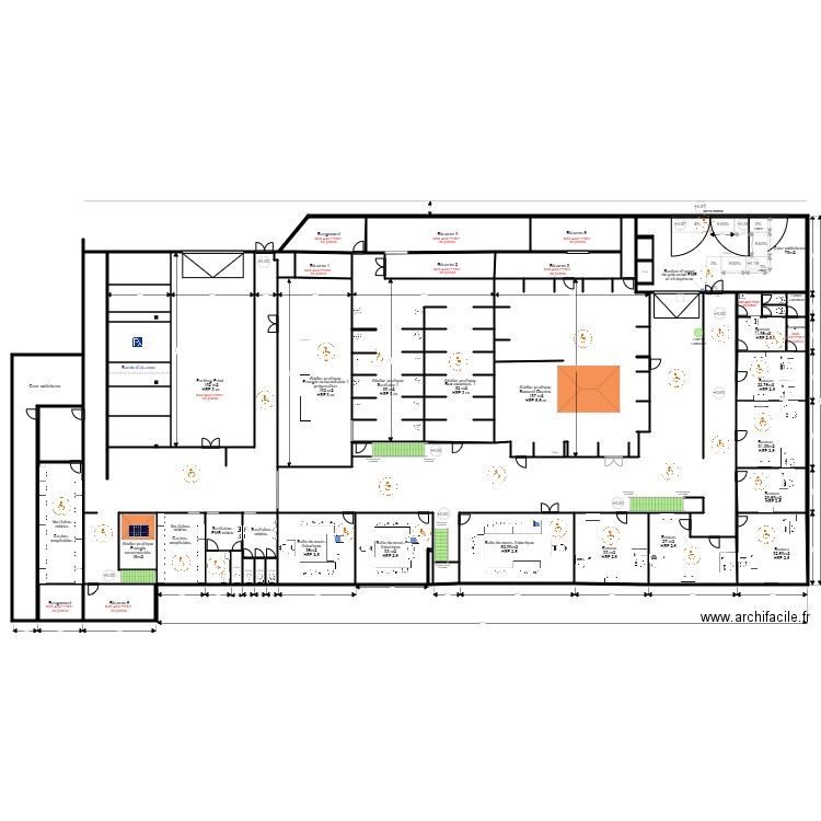 Greta rdc aménagement rdc 4. Plan de 53 pièces et 1620 m2