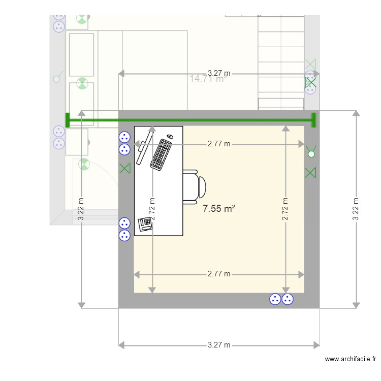 chambre lyam. Plan de 0 pièce et 0 m2