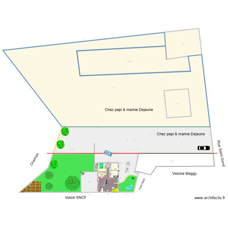 Plan général extension9 TEST   avec plan papi. Plan de 19 pièces et 3858 m2