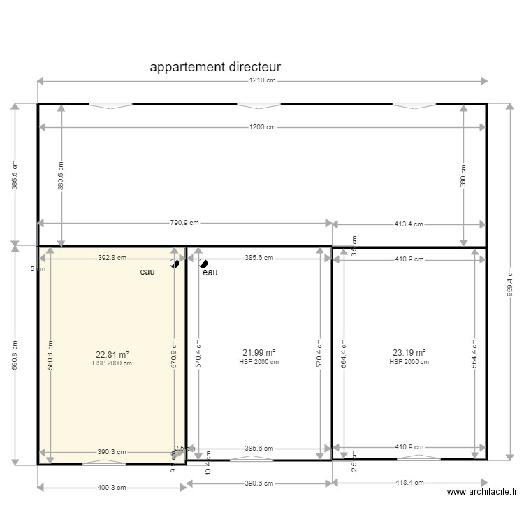 directeur. Plan de 0 pièce et 0 m2