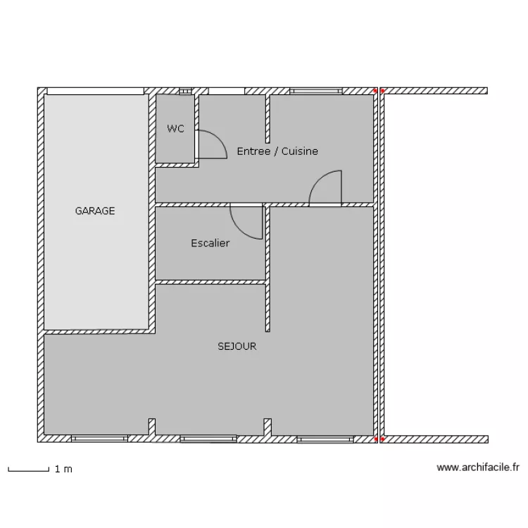 REZ DE CHAUSSEE. Plan de 