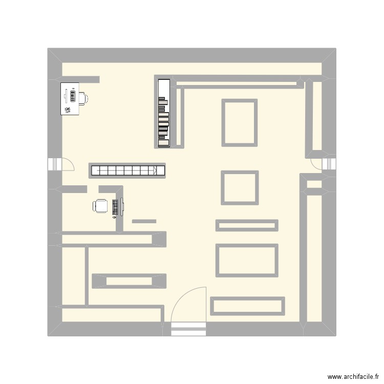 Magasin. Plan de 0 pièce et 0 m2