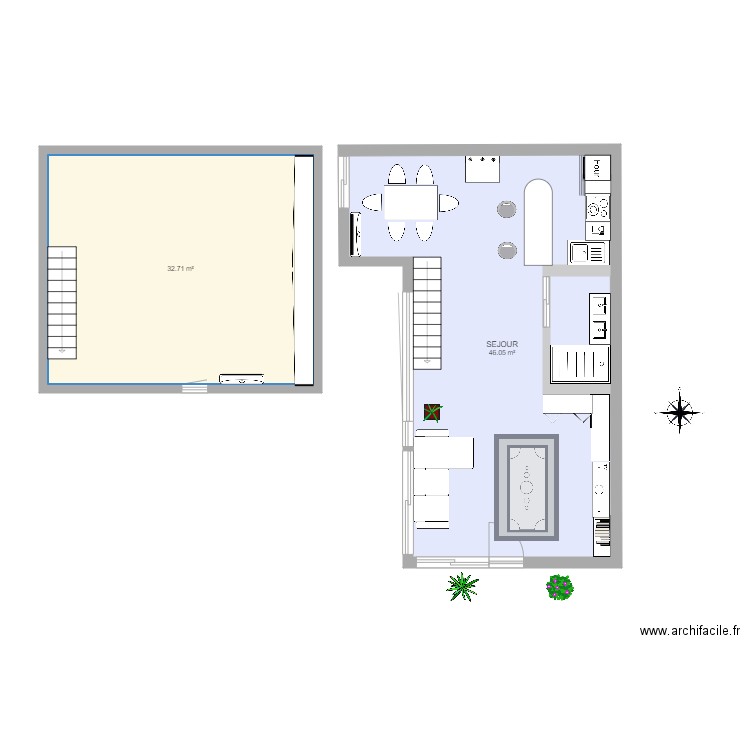 la presqu ile. Plan de 0 pièce et 0 m2