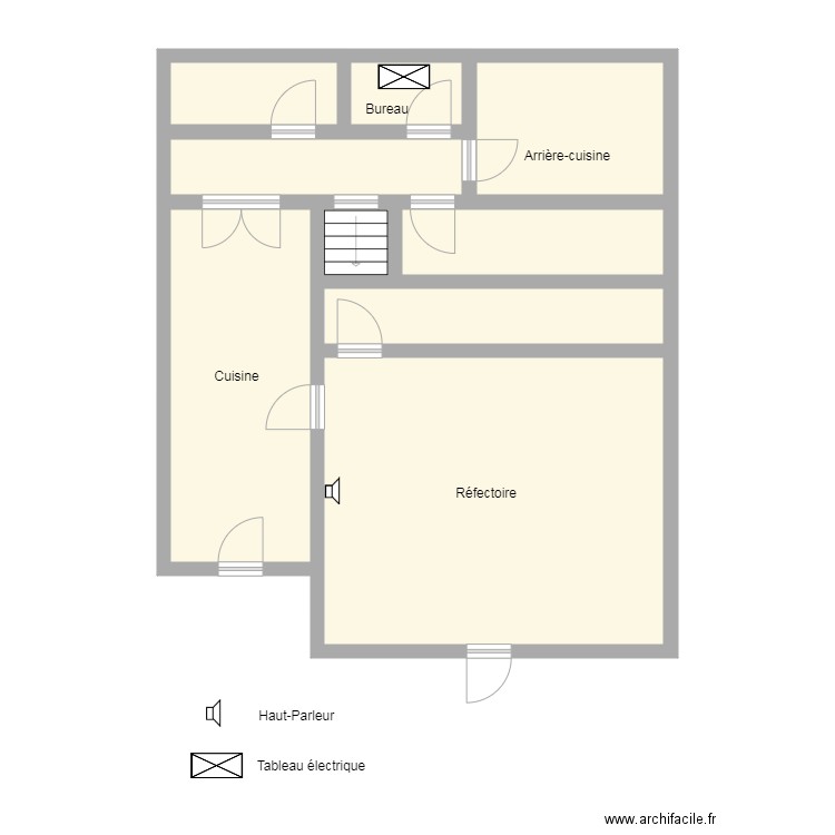 Réfectoire. Plan de 0 pièce et 0 m2