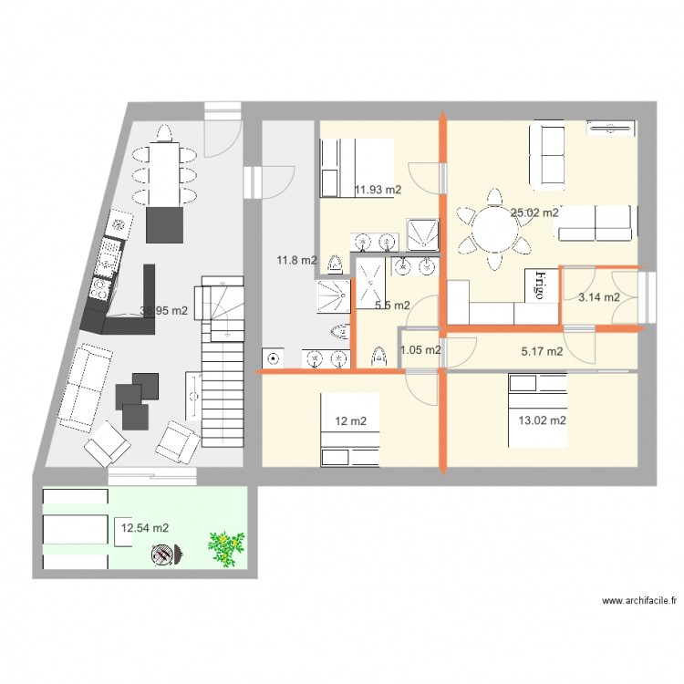 2016 plan maison janvier. Plan de 0 pièce et 0 m2