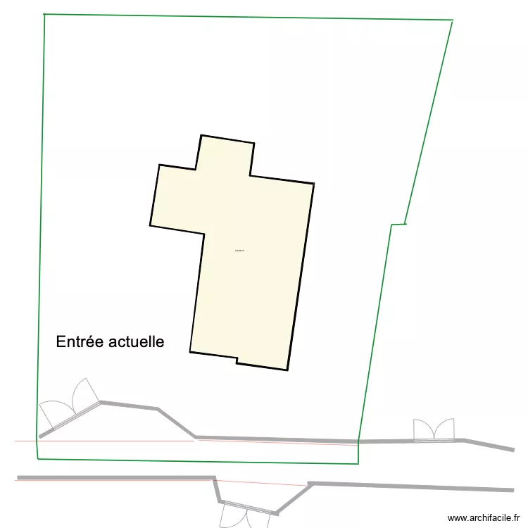 Entrée actuelle. Plan de Entrée actuelle. Plan de