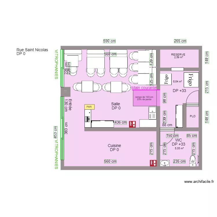 O SAVEURS DE L INDE APRES TRAVAUX. Plan de O SAVEURS DE L INDE APRES TRAVAUX. Plan de