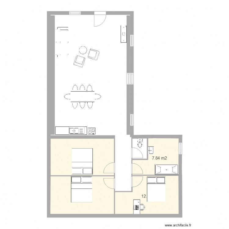 plan grand app1ER. Plan de 0 pièce et 0 m2