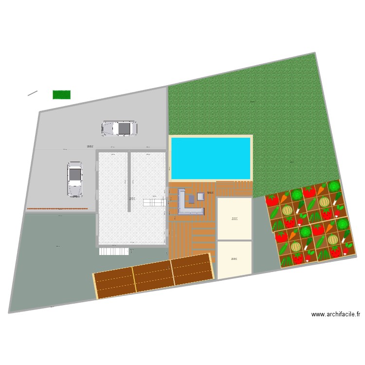 sous sol mesuré. Plan de 5 pièces et 795 m2