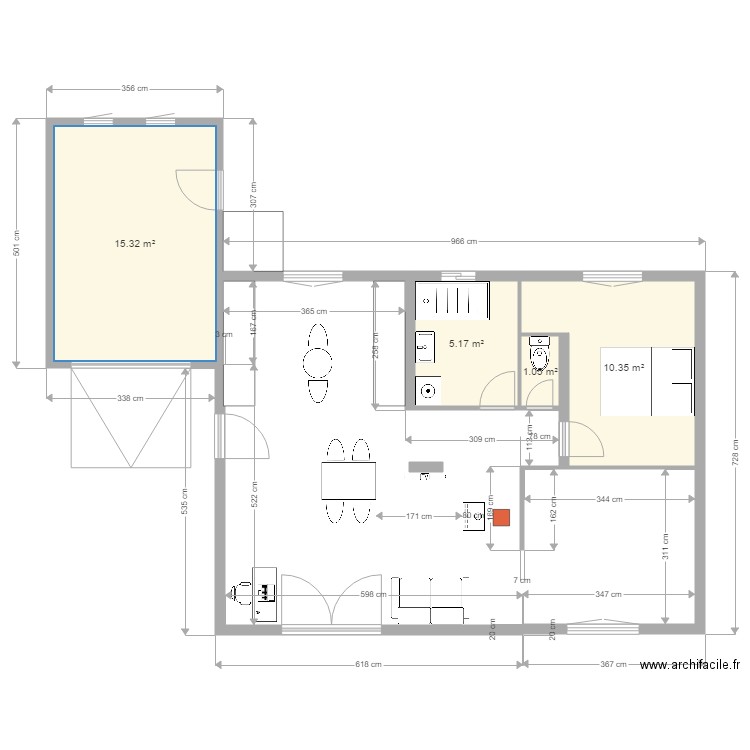 maison Miré après travaux sans cotations. Plan de 0 pièce et 0 m2