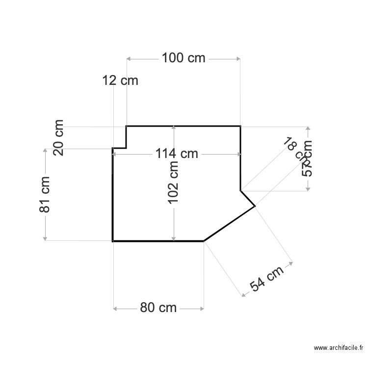 douche. Plan de 0 pièce et 0 m2