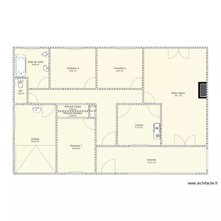 Maison Joëlle Sébastien. Plan de Maison Joëlle Sébastien. Plan de