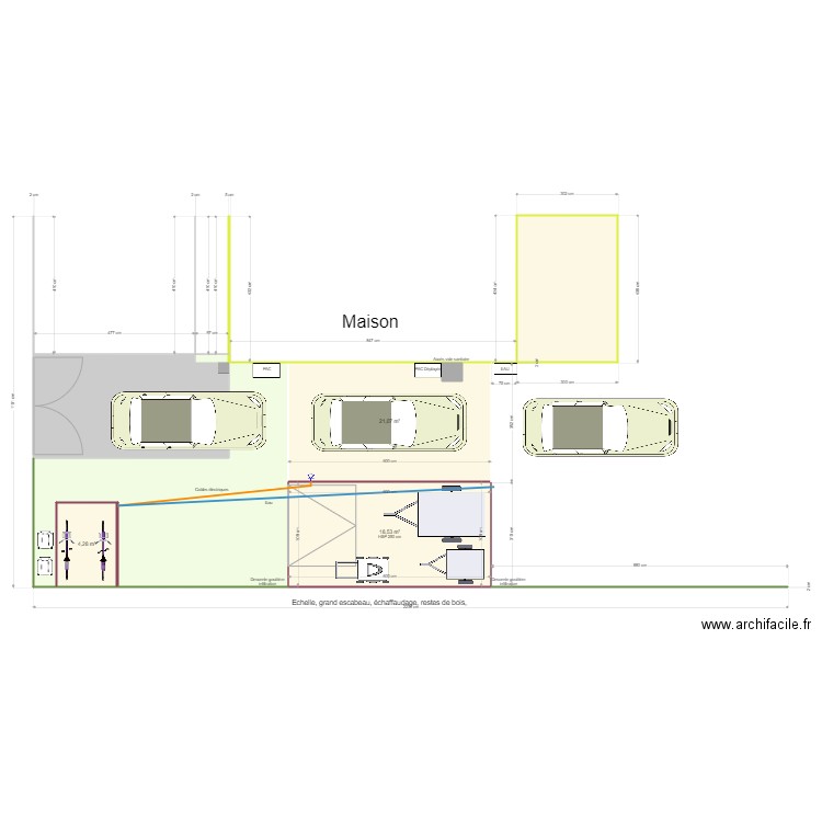 Garage 24juin. Plan de 6 pièces et 103 m2