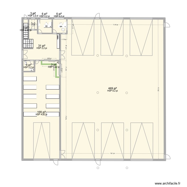 garage bilodeau. Plan de 0 pièce et 0 m2
