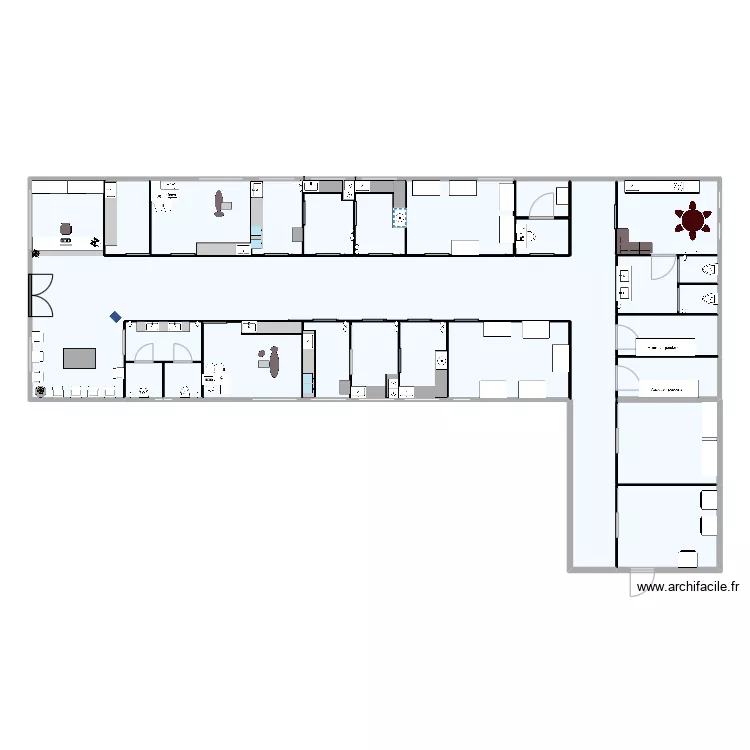 Cabinet dentaire . Plan de 