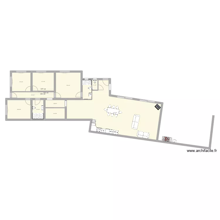 Maison principale. Plan de 