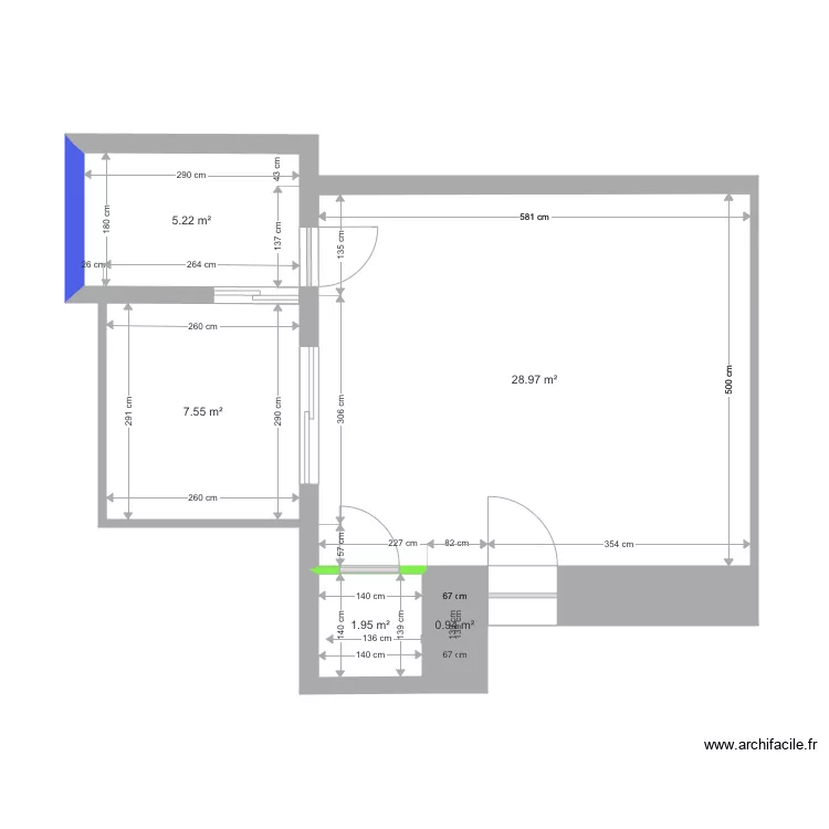 Appartement N 4. Plan de 