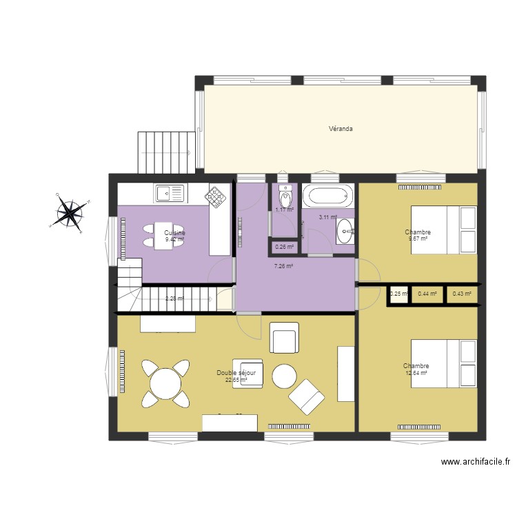 MAISON . Plan de 0 pièce et 0 m2