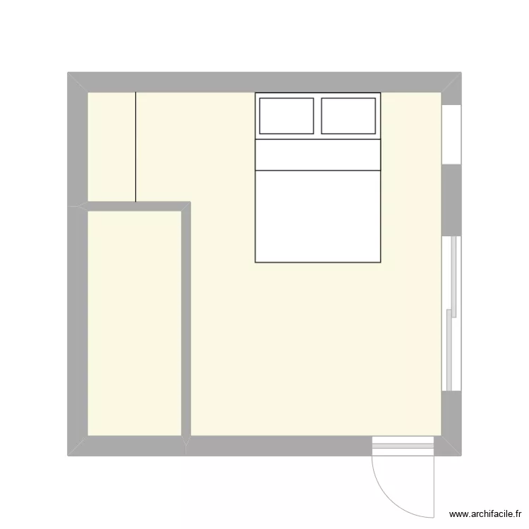 chambre Kaopun. Plan de 