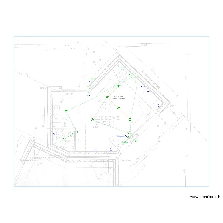 Boissavy 1RDC. Plan de 0 pièce et 0 m2