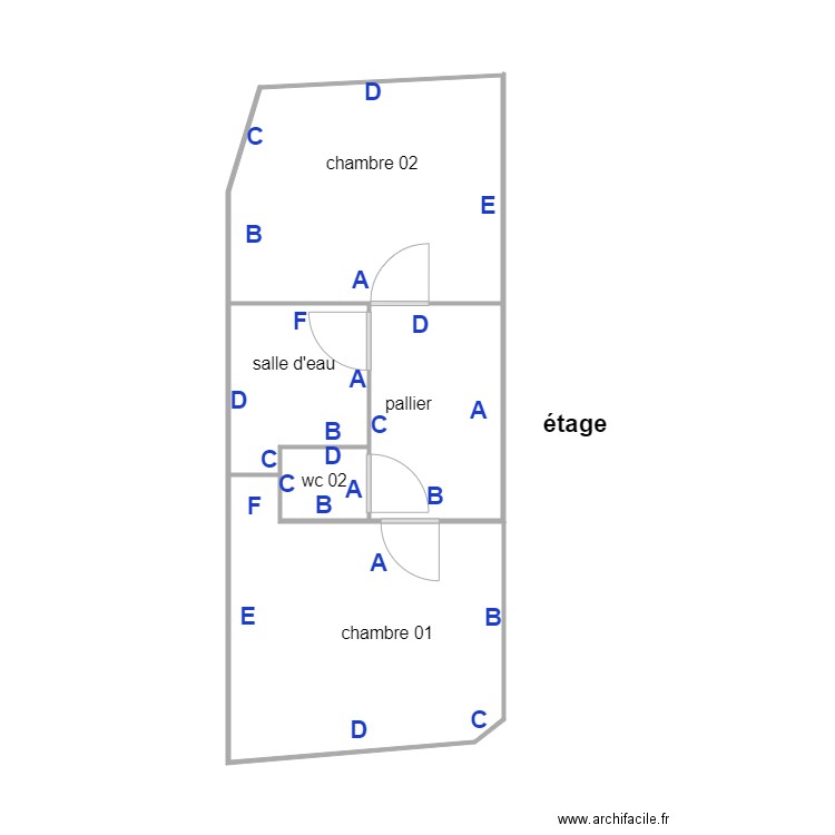 DILON étage PB. Plan de 0 pièce et 0 m2