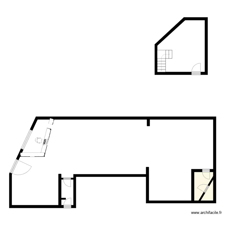 AERO SUPERETTE BLANC MESNIL. Plan de 