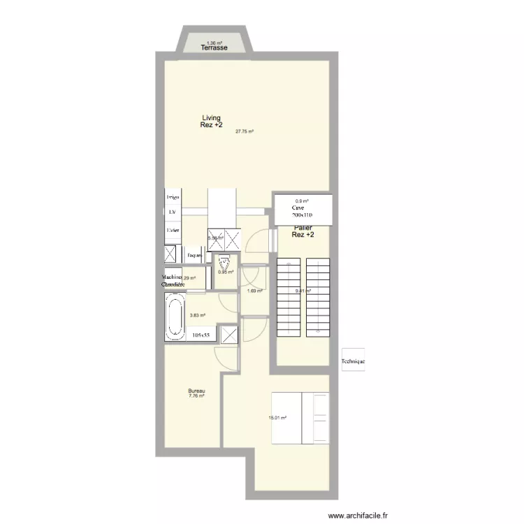 Marie Jos&eacute; Rez2 New6 mesures ok. Plan de 0 pièce et 0 m2