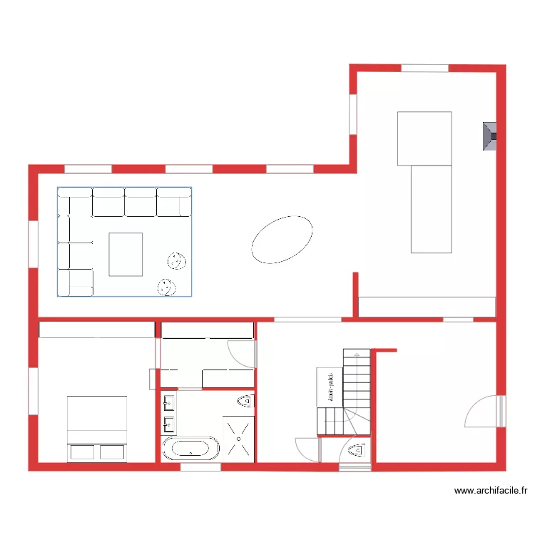 GM simu RDC H3 V6. Plan de 