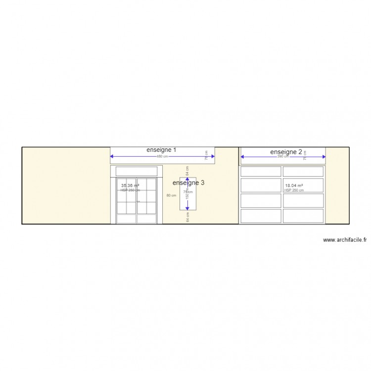 facade morières dp. Plan de 0 pièce et 0 m2