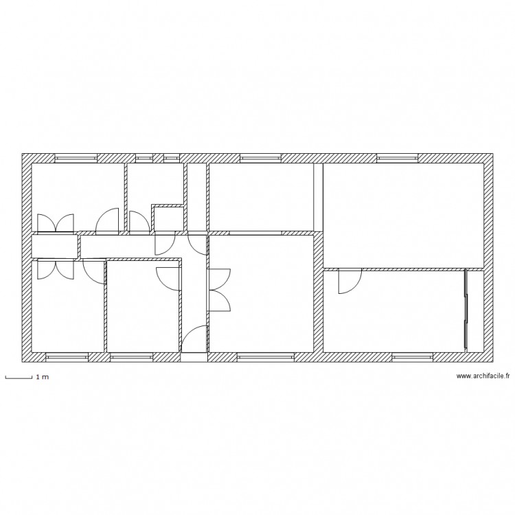 REZ DE CHAUSSE.DANS L'ETAT. Plan de 0 pièce et 0 m2