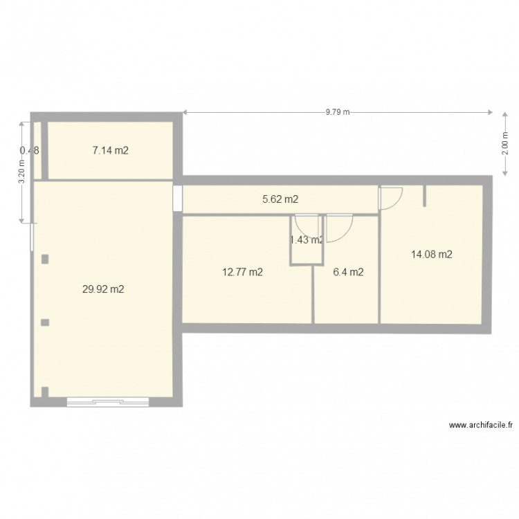 extension 18b2. Plan de 0 pièce et 0 m2