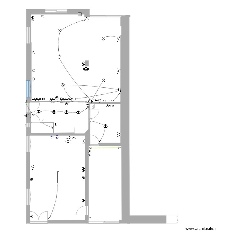 RdC electicité archi. Plan de 0 pièce et 0 m2