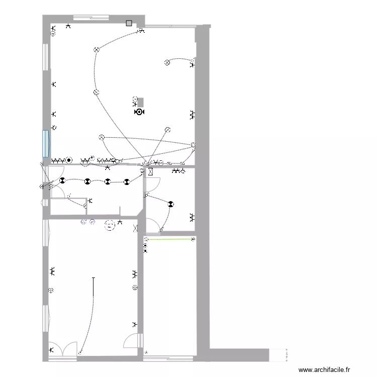 RdC electicit&eacute; archi. Plan de 