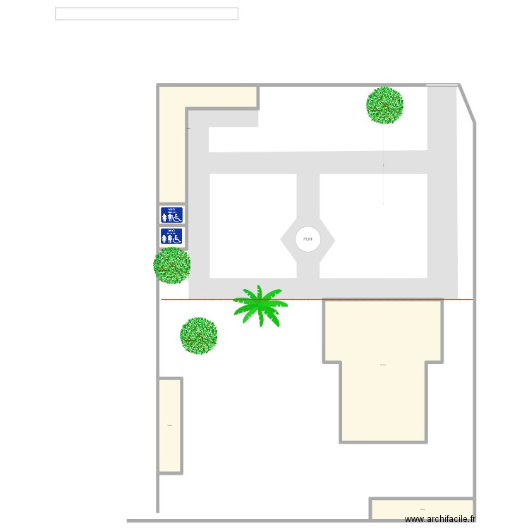 Plan chapiteau sans chapiteau V1. Plan de 6 pièces et 374 m2