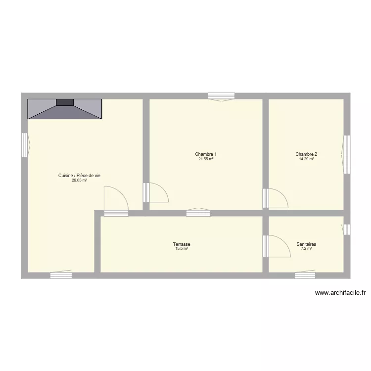 Plan initial. Plan de 