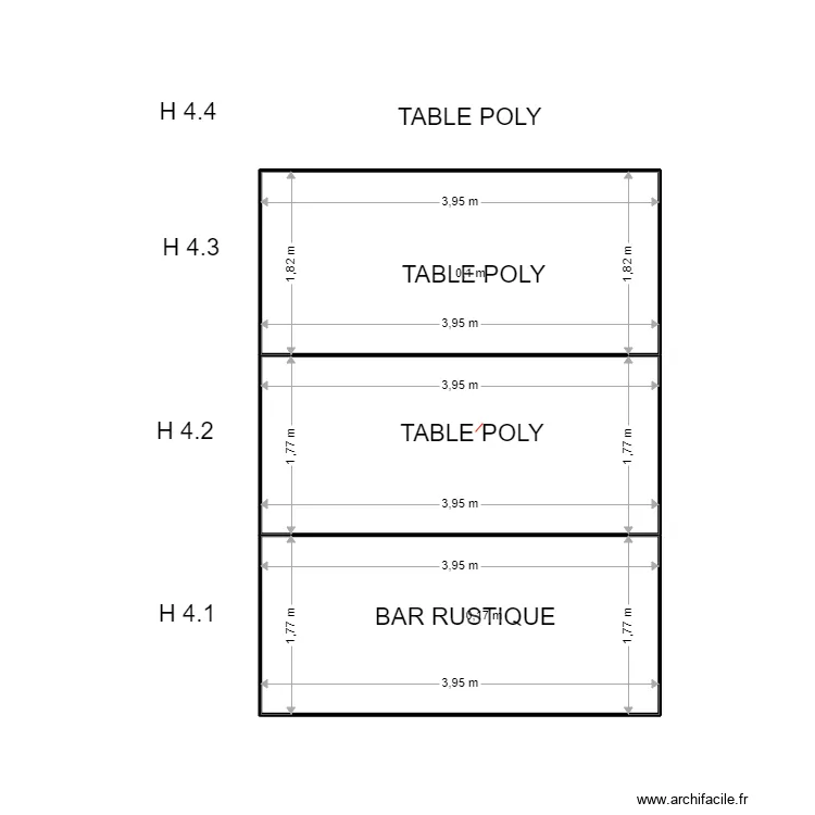 H 4. Plan de 