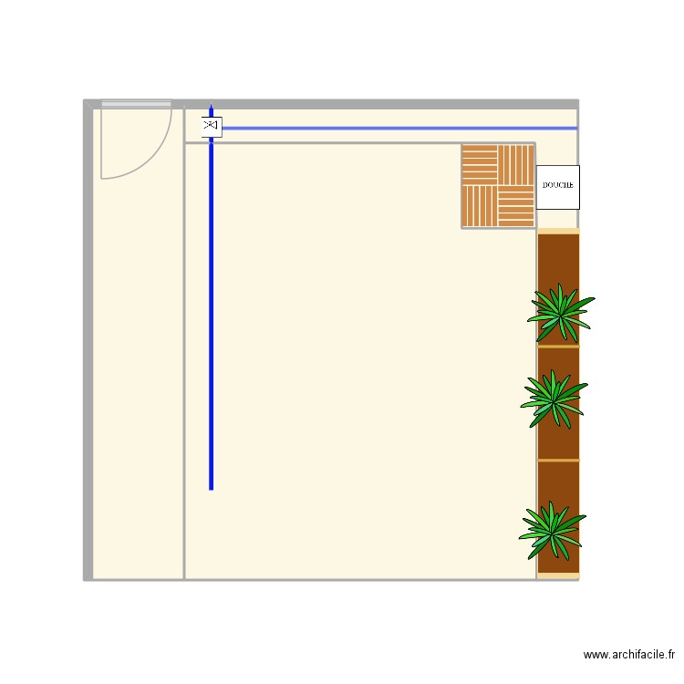 axa. Plan de 6 pièces et 29 m2